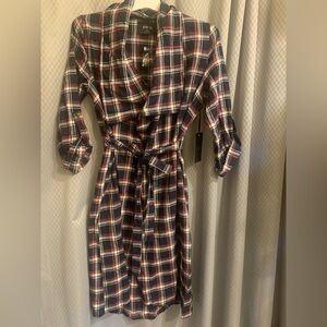 Active USA Red and Blue Plaid Shirt - NWT